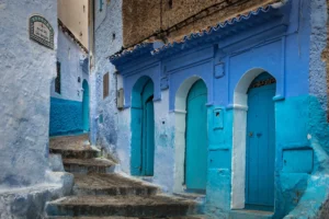 pueblo azul